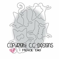 CC Designs - Outline Dies - Meowy