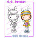 CC Designs - Swiss Pixie Collection - Cling Mounted Rubber Stamps - Bee Olivia