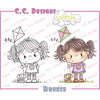 CC Designs - Pollycraft Collection - Cling Mounted Rubber Stamps - Breeze