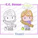 CC Designs - Pollycraft Collection - Cling Mounted Rubber Stamps - Sparky