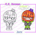 CC Designs - Pollycraft Collection - Halloween - Cling Mounted Rubber Stamps - Jack