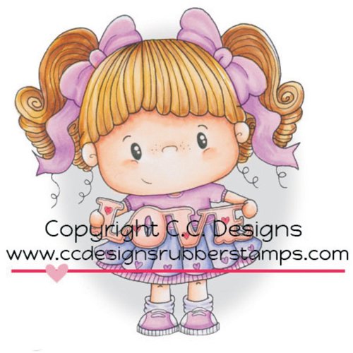 CC Designs - Pollycraft Collection - Cling Mounted Rubber Stamps - Freckles