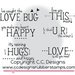 CC Designs - Pollycraft Collection - Cling Mounted Rubber Stamps - Valentine's