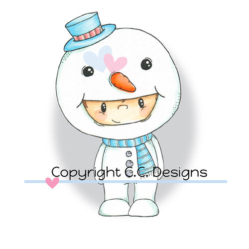 CC Designs - Pollycraft Collection - Cling Mounted Rubber Stamps - Frosty