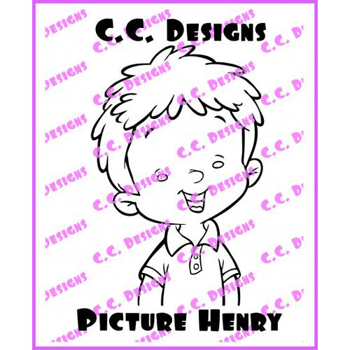 CC Designs - Robertos Rascals Collection - Cling Mounted Rubber Stamps - Picture Henry
