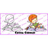 CC Designs - Robertos Rascals Collection - Cling Mounted Rubber Stamps - Cocoa Cuddles