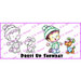 CC Designs - Robertos Rascals Collection - Cling Mounted Rubber Stamps - Dress Up Snow Day