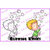 CC Designs - Robertos Rascals Collection - Cling Mounted Rubber Stamps - Blowing Kisses