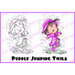 CC Designs - Robertos Rascals Collection - Cling Mounted Rubber Stamps - Puddle Jumping Twila