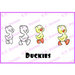 CC Designs - Robertos Rascals Collection - Cling Mounted Rubber Stamps - Duckies