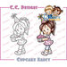 CC Designs - Robertos Rascals Collection - Cling Mounted Rubber Stamps - Cupcake Nancy