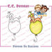 CC Designs - Robertos Rascals Collection - Cling Mounted Rubber Stamps - Pepper on Balloon