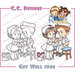 CC Designs - Robertos Rascals Collection - Cling Mounted Rubber Stamps - Get Well Soon
