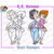 CC Designs - Robertos Rascals Collection - Cling Mounted Rubber Stamps - Best Friends