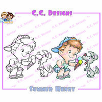 CC Designs - Robertos Rascals Collection - Cling Mounted Rubber Stamps - Summer Henry