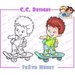 CC Designs - Robertos Rascals Collection - Cling Mounted Rubber Stamps - Sk8tr Henry