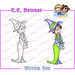 CC Designs - Robertos Rascals Collection - Halloween - Cling Mounted Rubber Stamps - Witch Sue