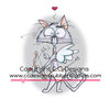 CC Designs - Robertos Rascals Collection - Cling Mounted Rubber Stamps - Grouchy Cupid