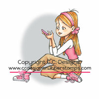 CC Designs - Robertos Rascals Collection - Cling Mounted Rubber Stamps - Erica Texting