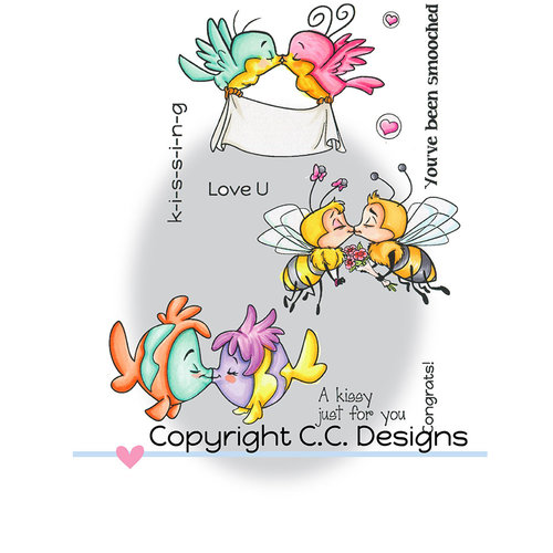 CC Designs - Robertos Rascals Collection - Clear Acrylic Stamps - Kissy Smoochy