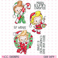 CC Designs - Robertos Rascals Collection - Christmas - Clear Acrylic Stamps - Elves