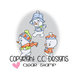 CC Designs - Robertos Rascals Collection - Cling Mounted Rubber Stamps - Snow Boys