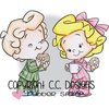 CC Designs - Robertos Rascals Collection - Cling Mounted Rubber Stamps - Breakfast