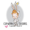 CC Designs - Robertos Rascals Collection - Cling Mounted Rubber Stamps - Bunny Boy