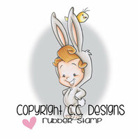 CC Designs - Robertos Rascals Collection - Cling Mounted Rubber Stamps - Bunny Boy