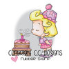 CC Designs - Robertos Rascals Collection - Cling Mounted Rubber Stamps - Candle Blowing