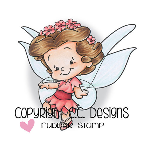 CC Designs - Robertos Rascals Collection - Cling Mounted Rubber Stamps - Cutie Butterfly