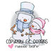 CC Designs - Rustic Sugar Collection - Cling Mounted Rubber Stamps - Snow Couple