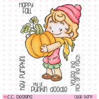 CC Designs - Rustic Sugar Collection - Clear Acrylic Stamps - Cinnamon with Pumpkin