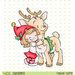 CC Designs - Rustic Sugar Collection - Christmas - Cling Mounted Rubber Stamps - Cinnamon and Reindeer
