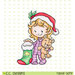 CC Designs - Rustic Sugar Collection - Christmas - Cling Mounted Rubber Stamps - Cinnamon with Stocking