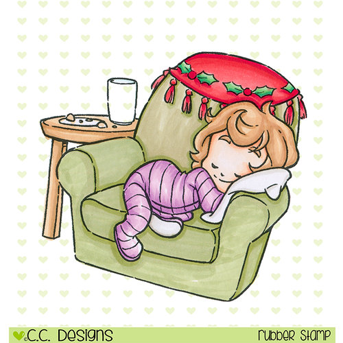 CC Designs - Rustic Sugar Collection - Christmas - Cling Mounted Rubber Stamps - Sleepy Cinnamon