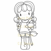 CC Designs - Swiss Pixie Collection - Cling Mounted Rubber Stamps - Birgitta