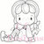 CC Designs - Swiss Pixie Collection - Cling Mounted Rubber Stamps - Sweetheart Birgitta