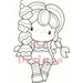 CC Designs - Swiss Pixie Collection - Cling Mounted Rubber Stamps - Cupcake Birgitta