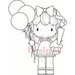 CC Designs - Swiss Pixie Collection - Cling Mounted Rubber Stamps - Birthday Gretel
