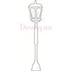 CC Designs - Swiss Pixie Collection - Cling Mounted Rubber Stamps - Lamp Post