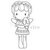 CC Designs - Swiss Pixie Collection - Cling Mounted Rubber Stamps - Spring Birgitta