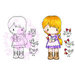 CC Designs - Swiss Pixie Collection - Cling Mounted Rubber Stamps - Lucy with Chickens
