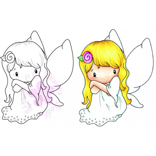 CC Designs - Swiss Pixie Collection - Cling Mounted Rubber Stamps - Fairy Abigail