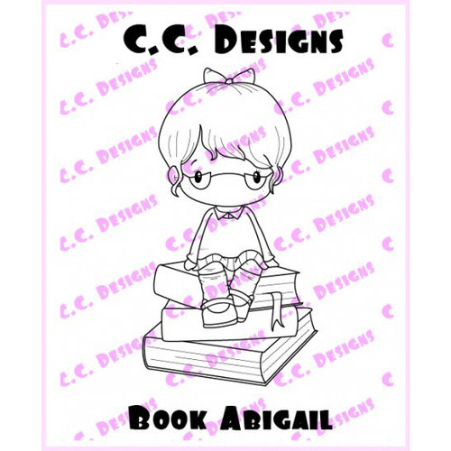 CC Designs - Swiss Pixie Collection - Cling Mounted Rubber Stamps - Book Abigail