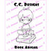 CC Designs - Swiss Pixie Collection - Cling Mounted Rubber Stamps - Book Abigail