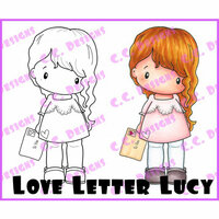 CC Designs - Swiss Pixie Collection - Cling Mounted Rubber Stamps - Love Letter Lucy