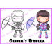 CC Designs - Swiss Pixie Collection - Cling Mounted Rubber Stamps - Olivias Brella