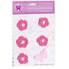 Creative Charms - Countryside Collection - Knitted Flower Embellishments with Butterfly - Pink, CLEARANCE