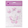 Creative Charms - Dream Garden Collection - Butterfly Embellishments - Sparkled Butterfly Medley - Pink